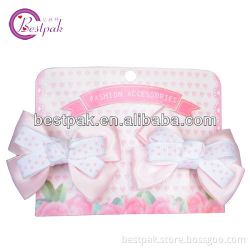 mini satin print ribbon hair accessories